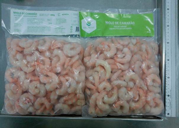 P431 : Gelpeixe Crevettes decortiquees 800gr (40/60) ( 5pc par colis ) 