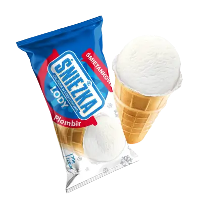 U115 : Snieska Glace Cornet Vanille 120ml (24 Pc par colis)