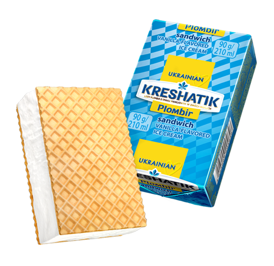 U116 :  Glace Sandwich Vanille 180Ml / 80 Gr ( 30pc par colis )