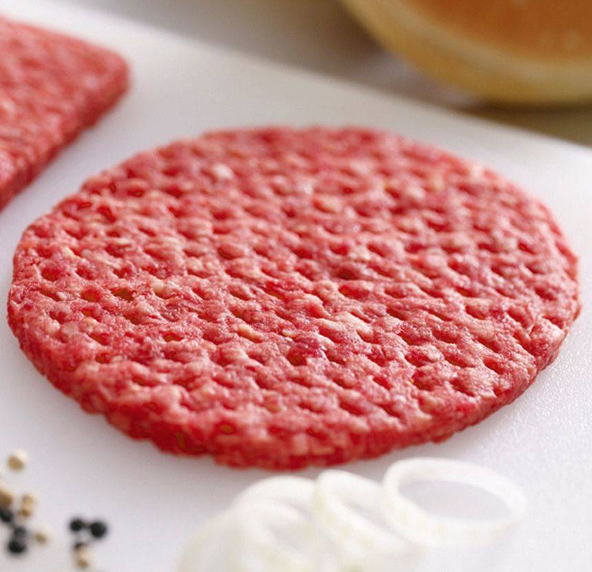 E762 : Din'Halal Steak Haché Gaufré 80gr x 75Pc 6Kg 