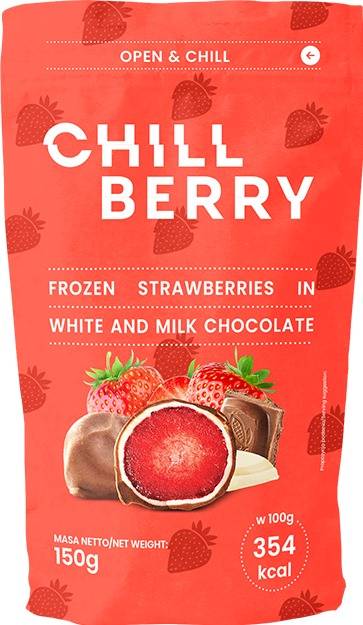 U151 : Chillberry Fraises au chocolat au Lait ( 24pc par colis )