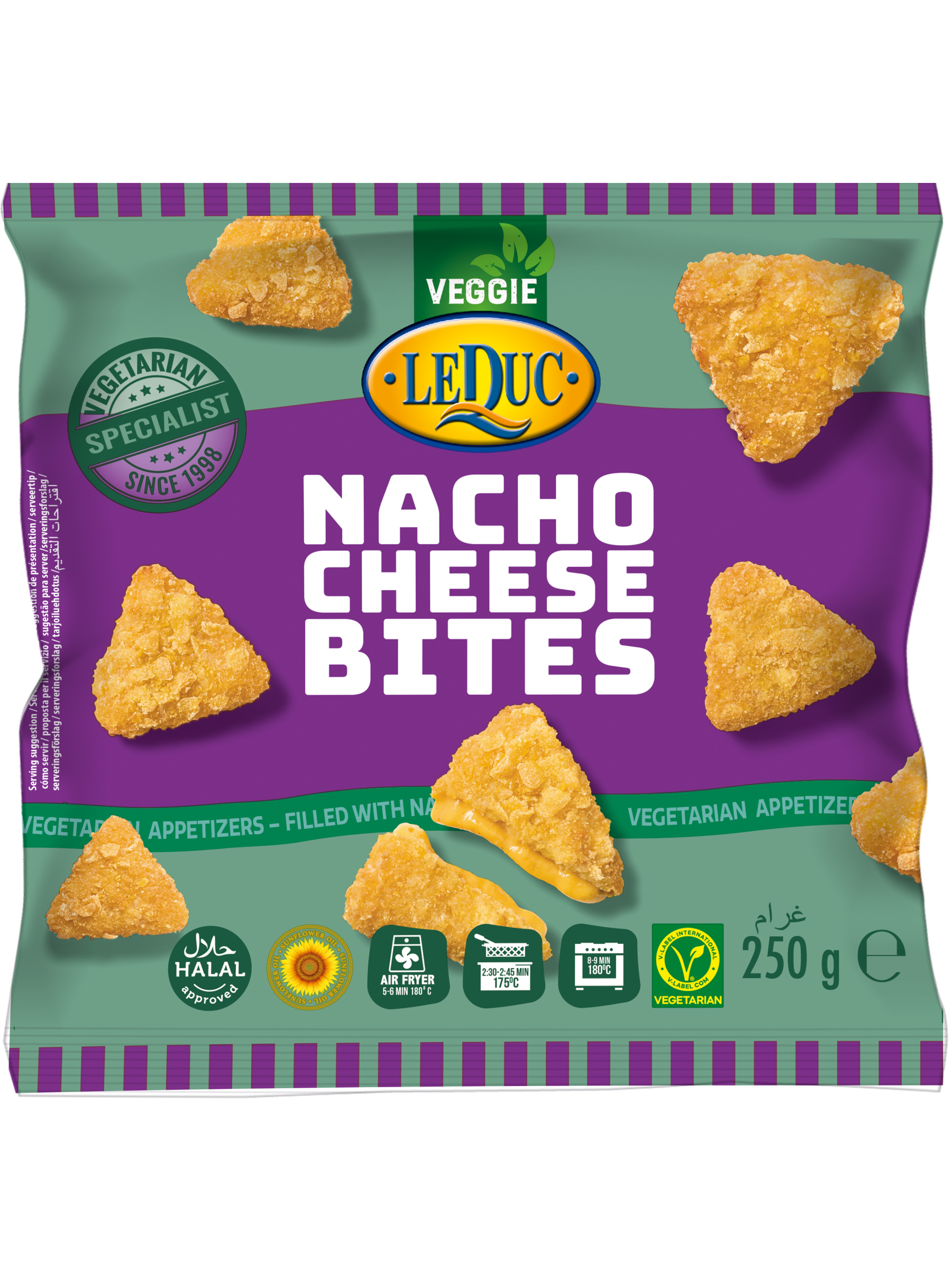F100 : Leduc Nachos Cheese 250Gr ( 12pc par colis ) 