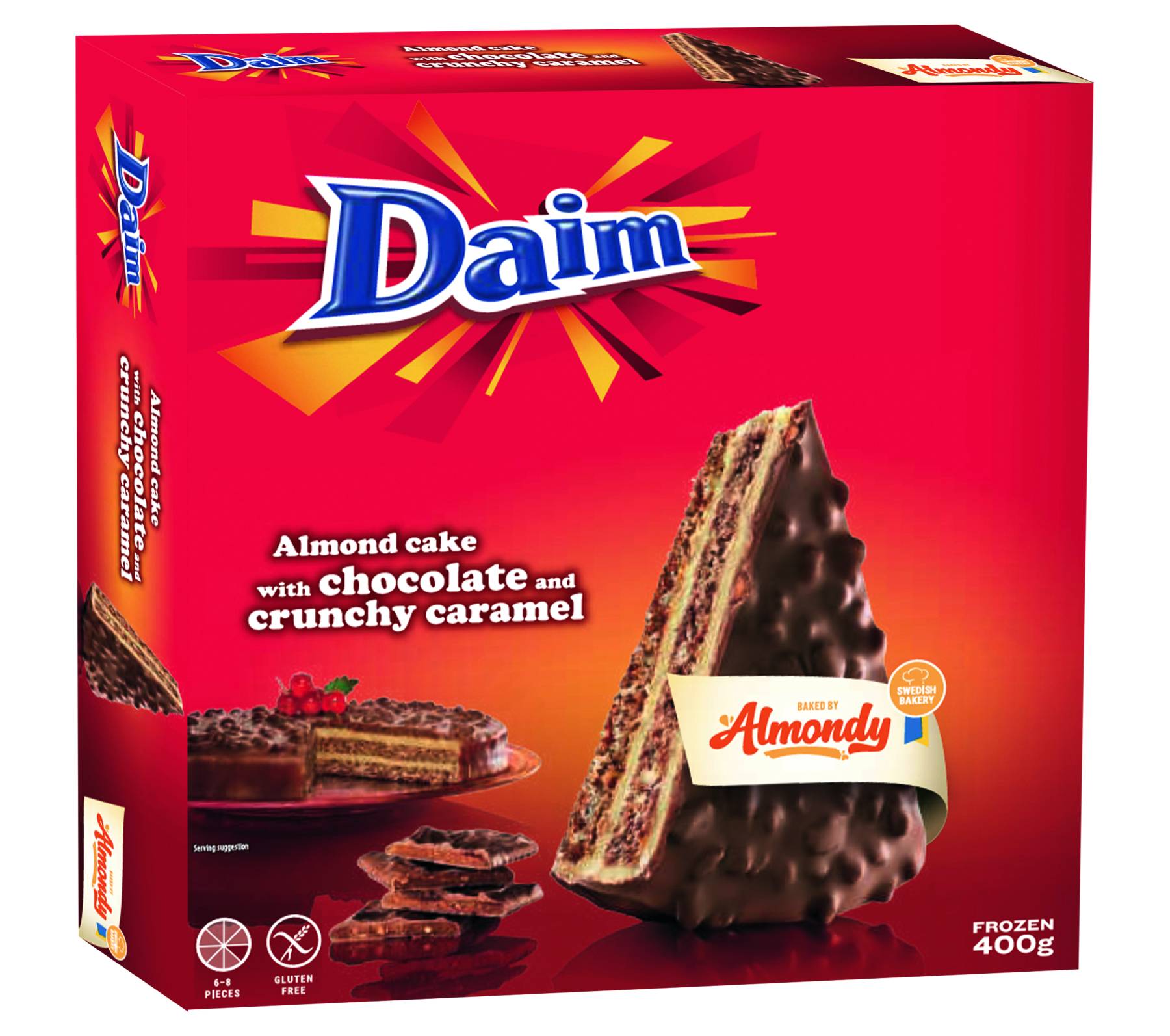 U160 : Almondy Tarte Daim 400Gr (12pc par colis)