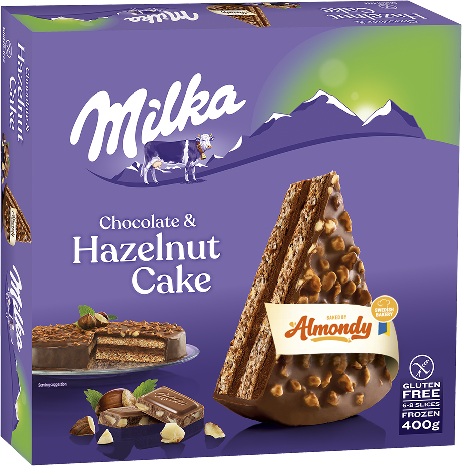 U161 : Almondy Tarte Milka 400Gr (12pc par colis)
