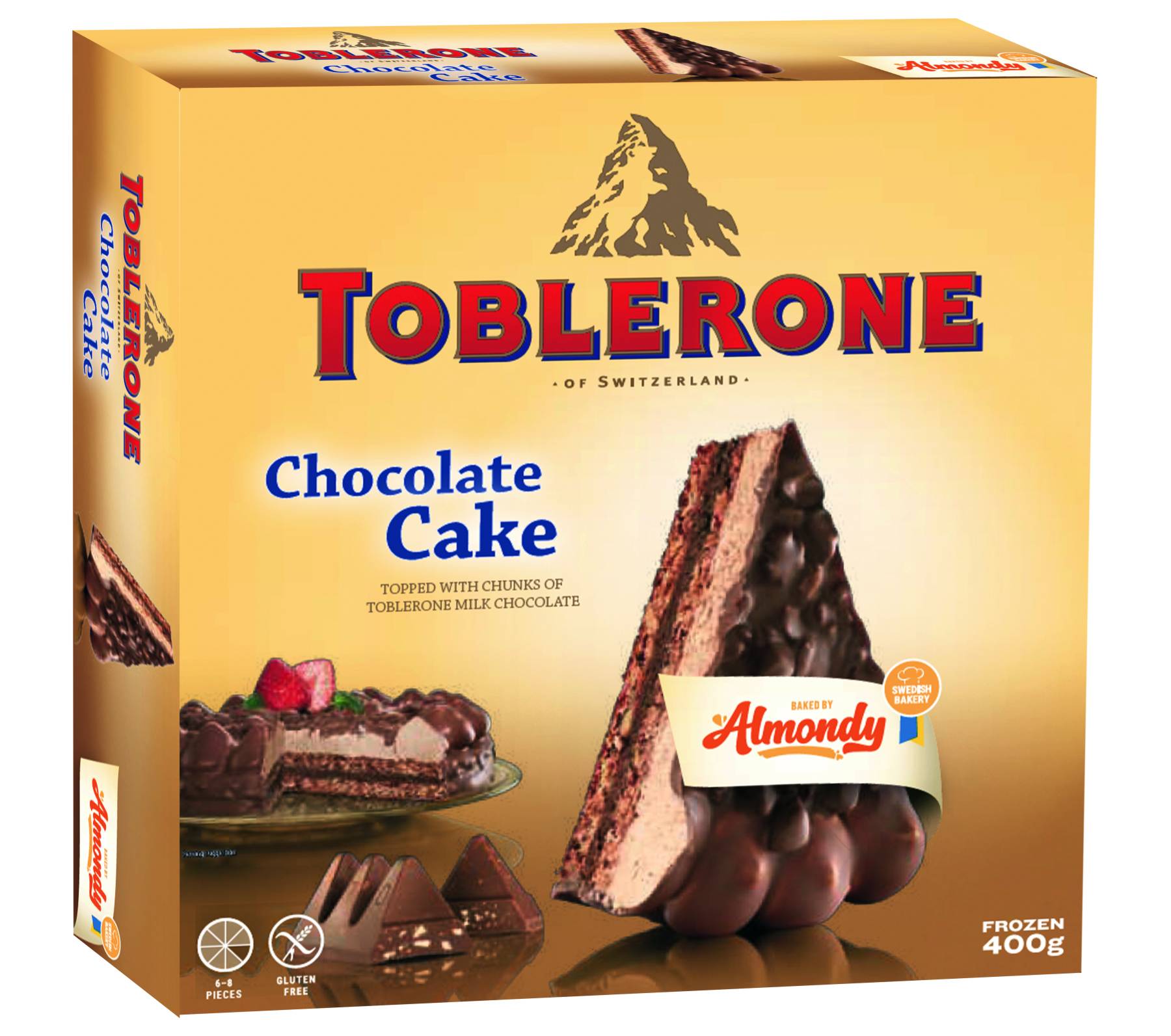 U162 : Almondy Tarte Toblerone 400Gr (10pc par colis)