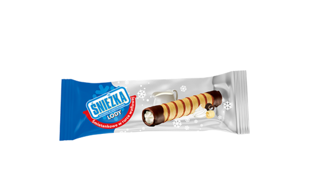 U114 : Snieska Ice Cream Wafer Tube 65ml (30 Pc par colis)
