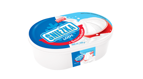 U113 : Snieska Glace Plombir Ice Cream Nature 1LT (6Pc par colis)