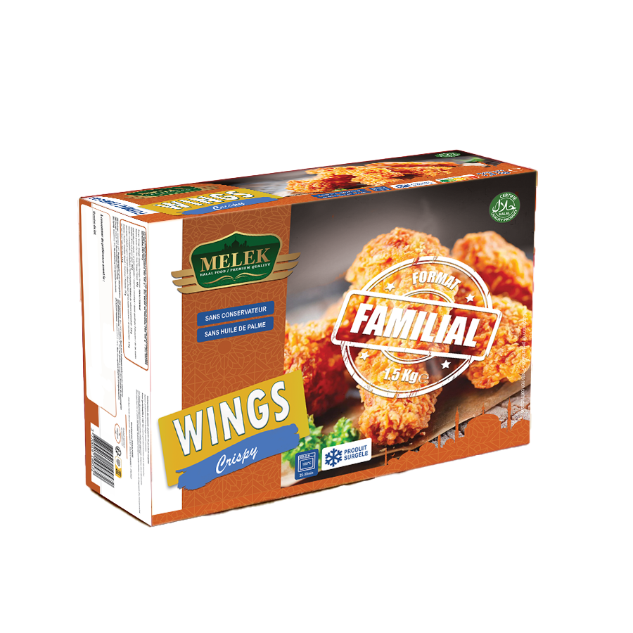 E233 : MELEK WINGS CRISPY 1.5KG (1Pc par colis)