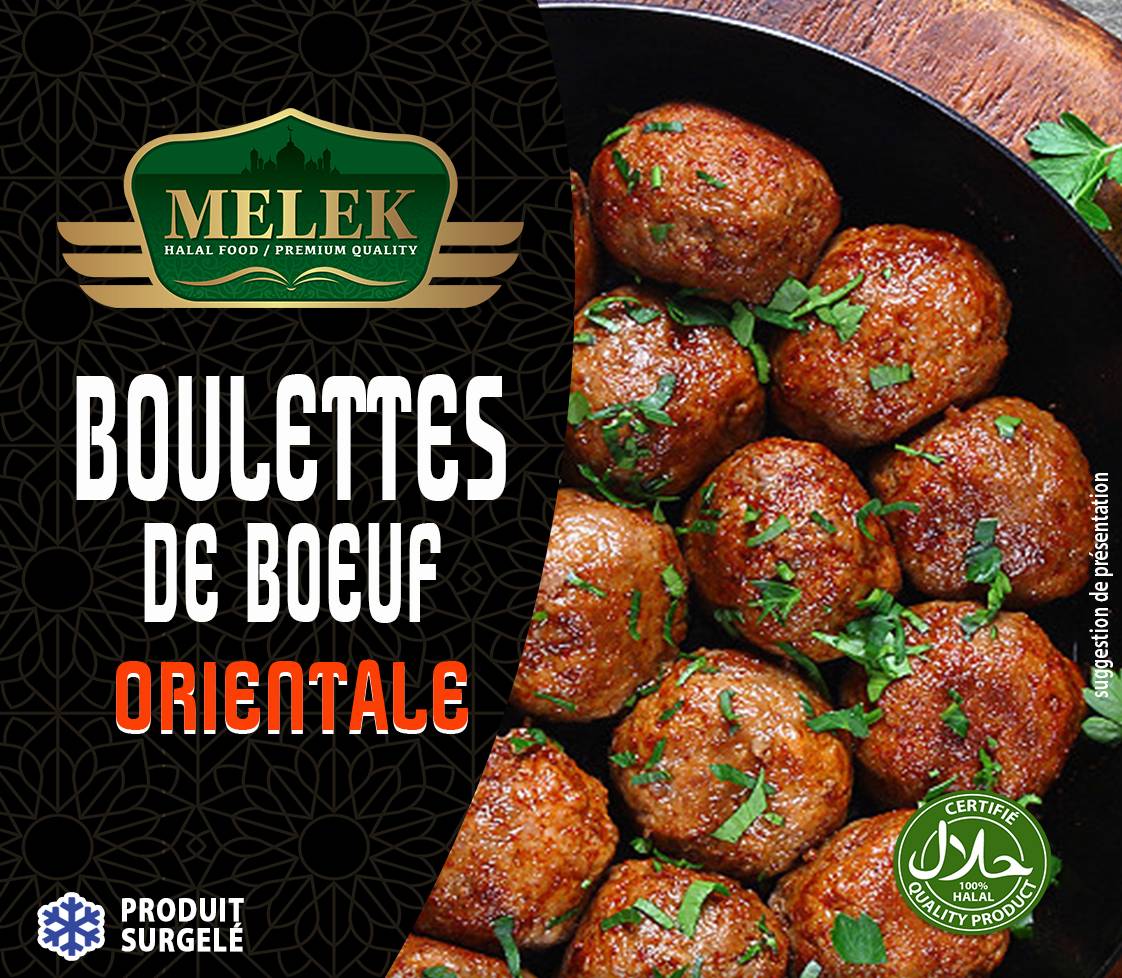E772 : Melek Boulettes de Boeufs Orientales 900GR (10Pc par colis)