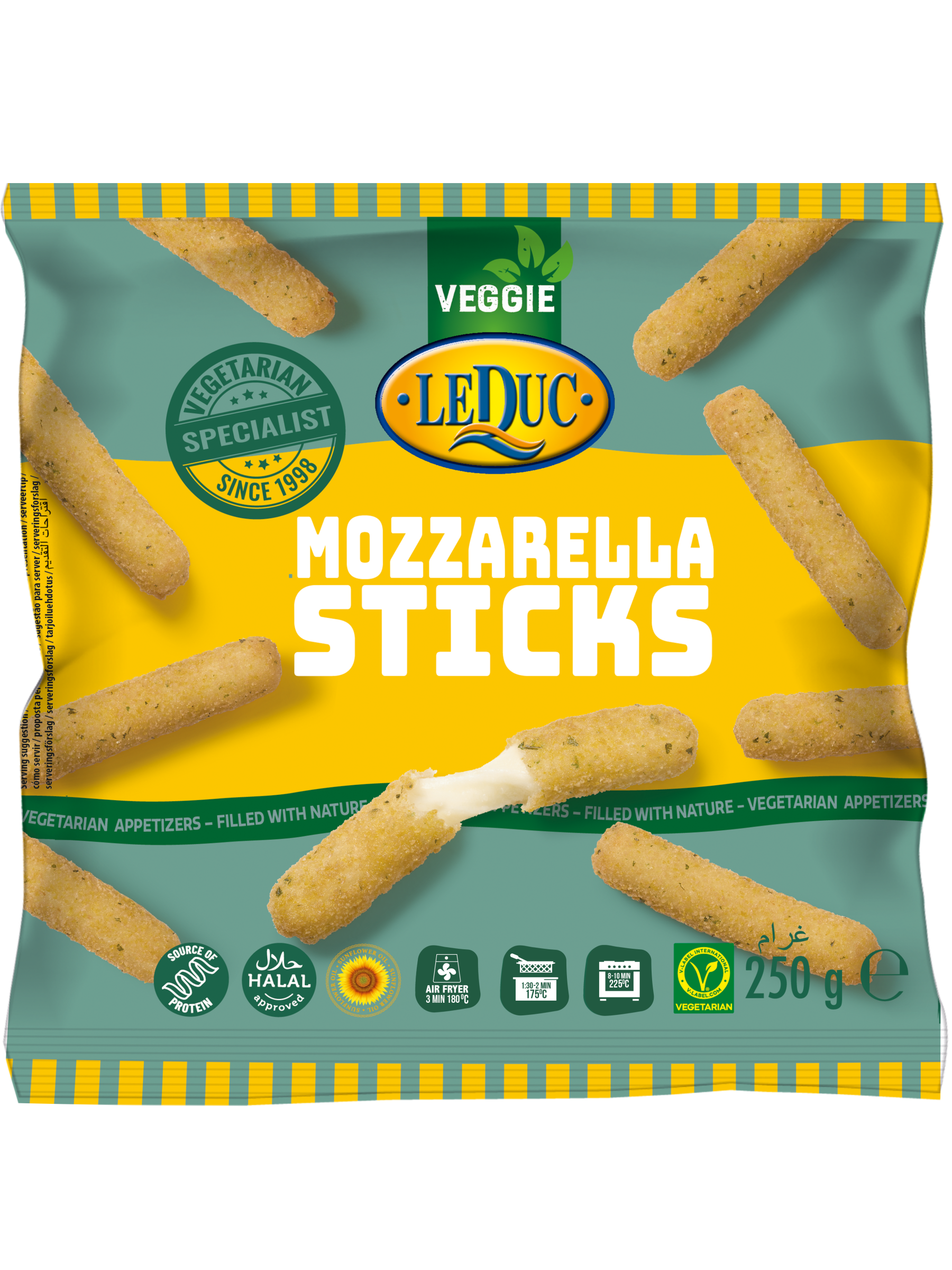 F105 : Leduc Mozzarella Stick 250Gr (12 Pc par colis)