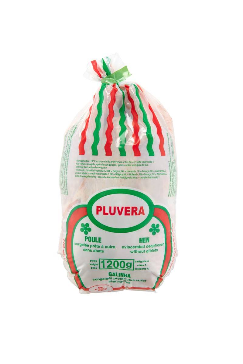 E860 : PLUVERA Poule entière 1200GR (10 Pc par colis)