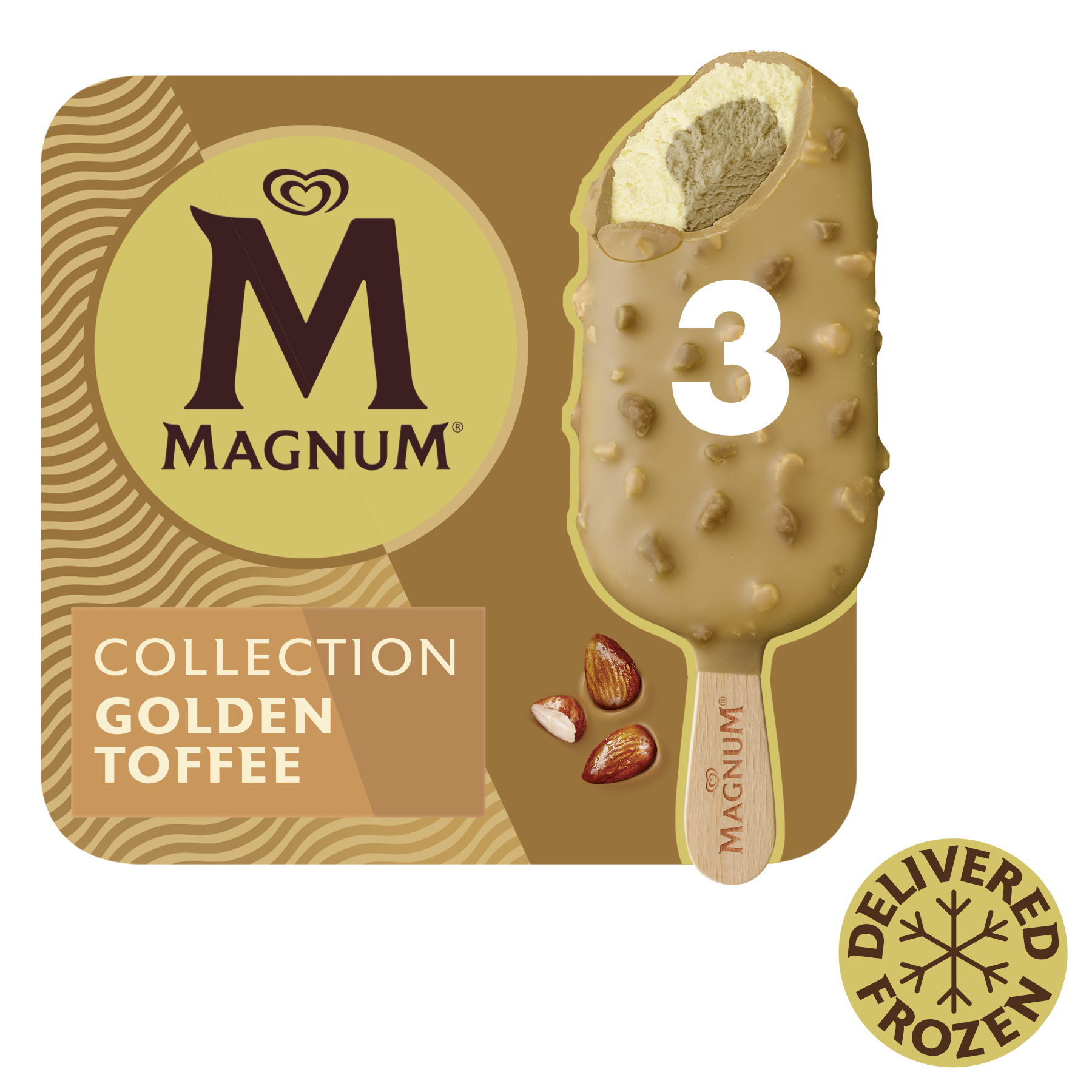 D141 : MAGNUM 3x Wonder Chocolat Blanc Noisette 270G (10 Pc par colis)
