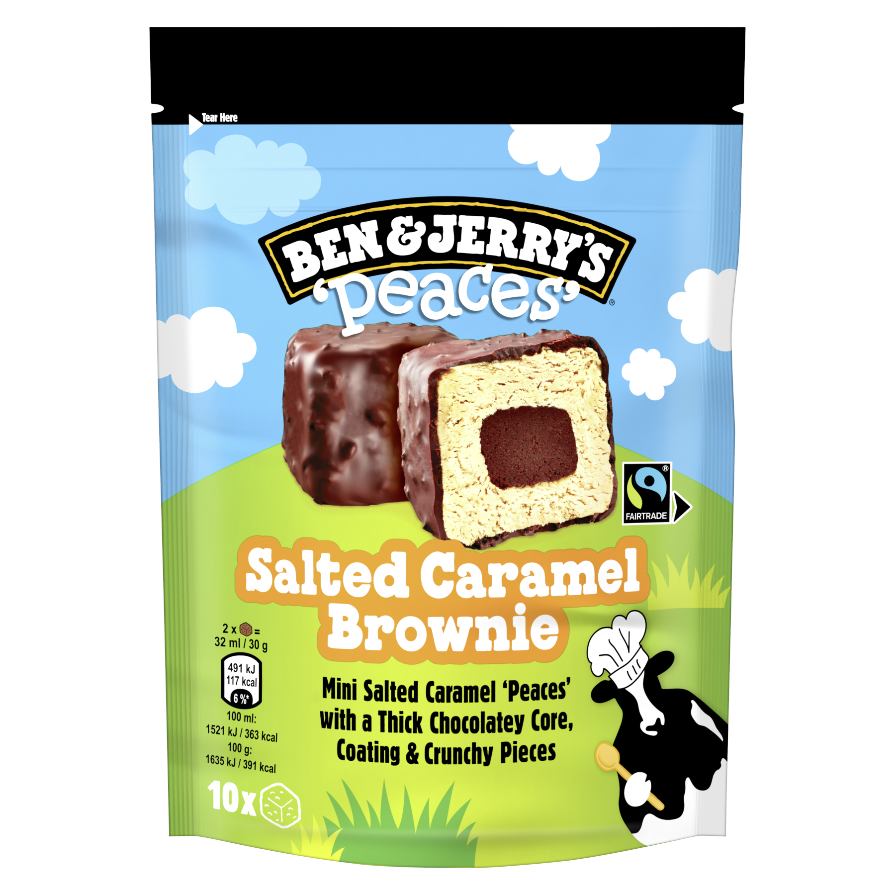D121 : BEN & JERRY'S Snack Ball 160G (8 Pc par colis)