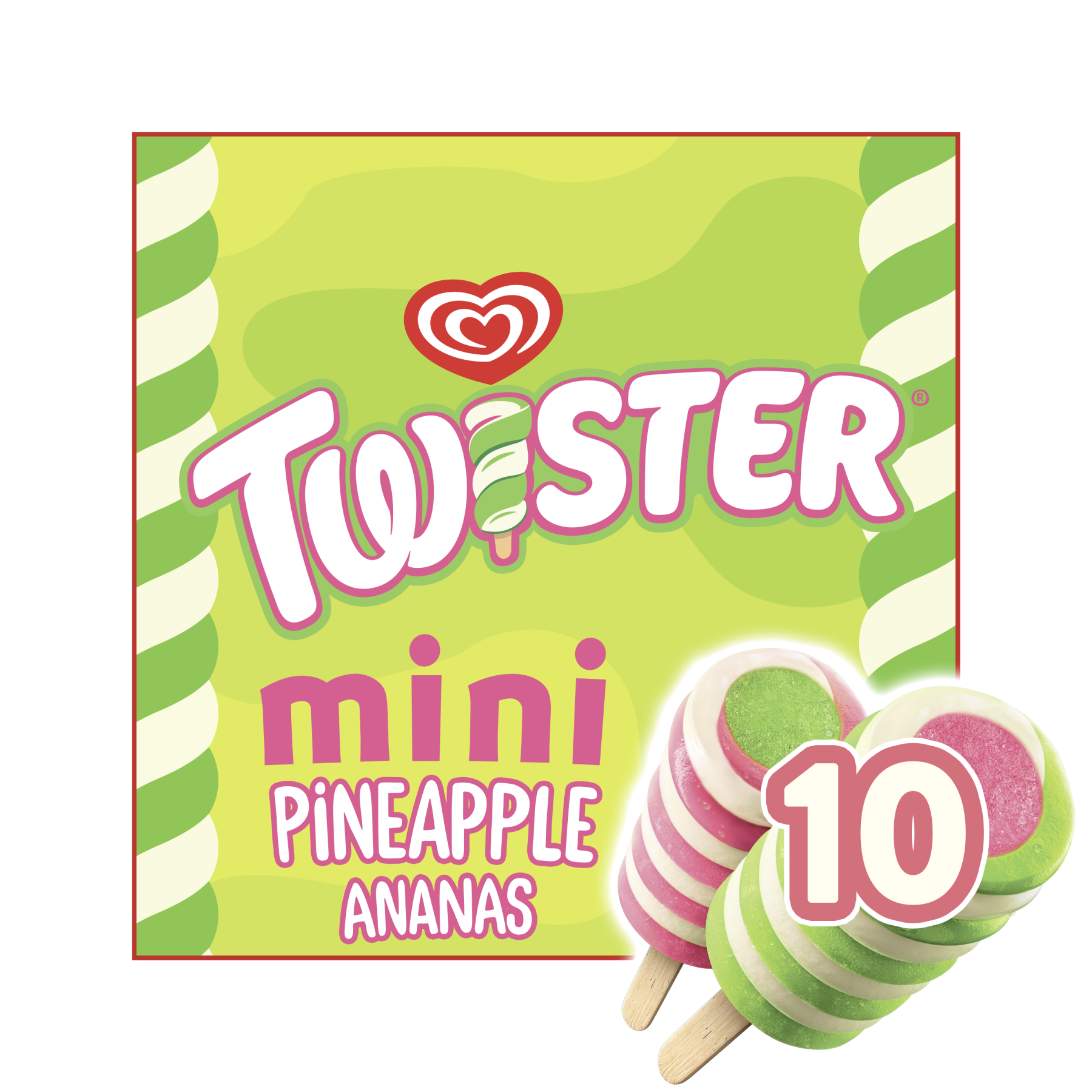 D112 : TWISTER 10x Mini Ananas 500GR (5 Pc par colis)