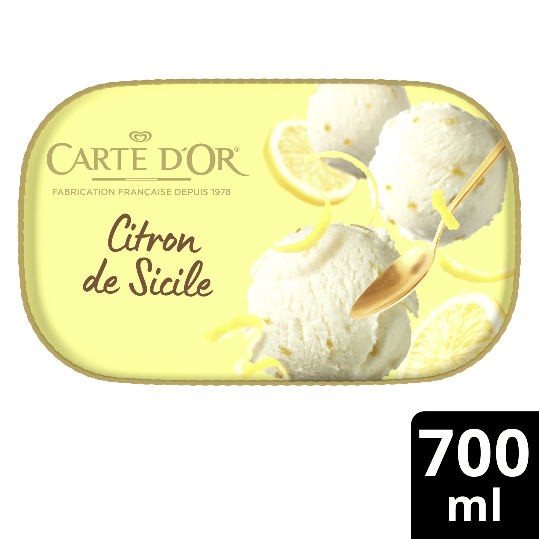 D132 : Carte D'Or Sorbet Citron 700ML (9 Pc par colis)