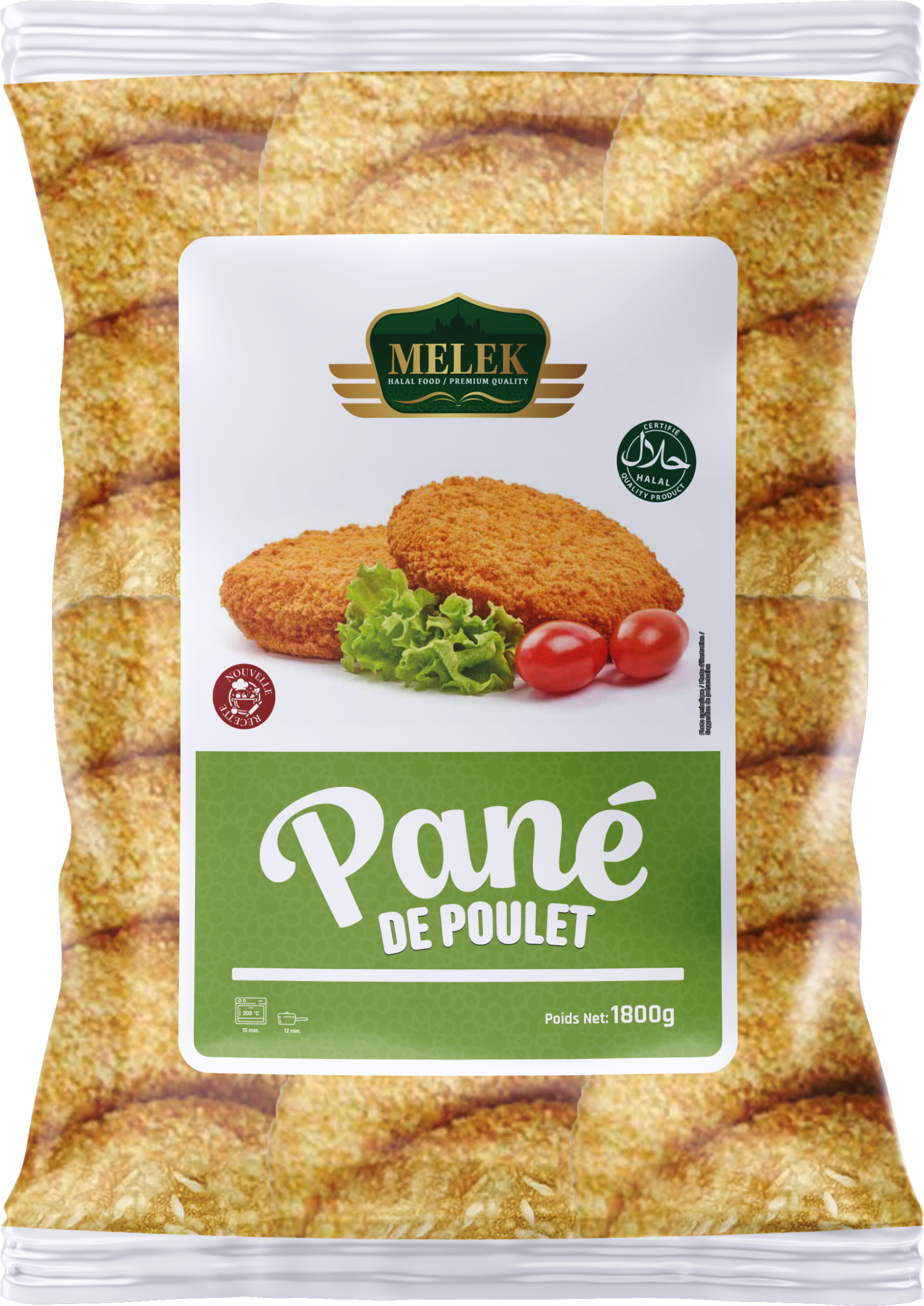 E221 : Melek Pané de poulet 1800gr ( 3pc par colis )